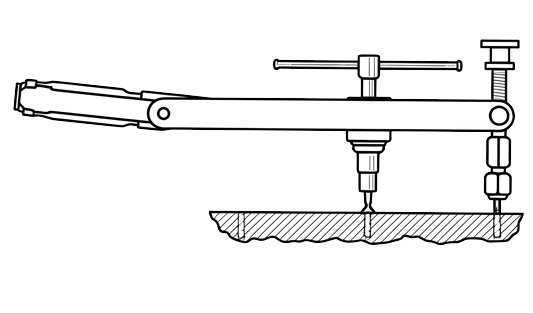 How to use a johnson bar to extract stuck screw in airplane windshield